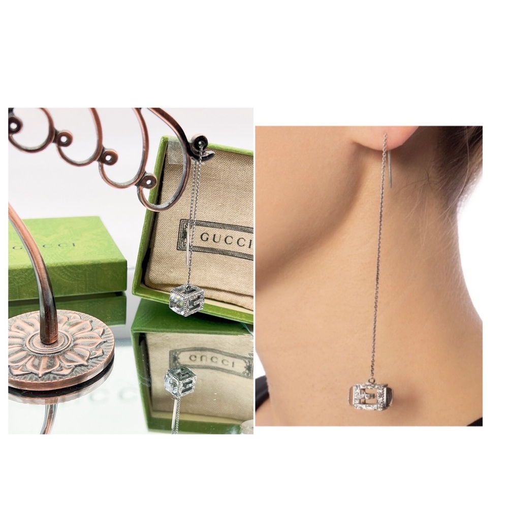 Gucci Silver Drop Earring